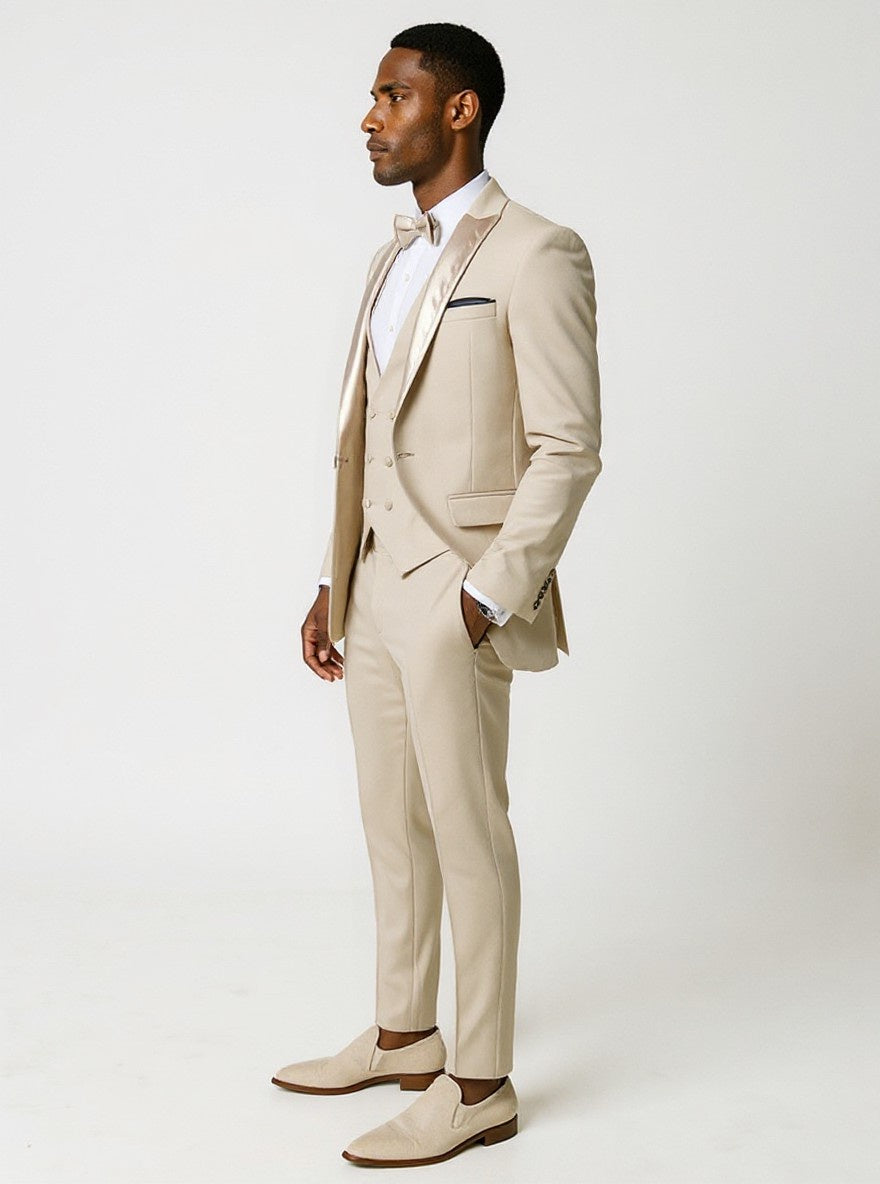Beige Sandford Slim Fit Suit Jacket