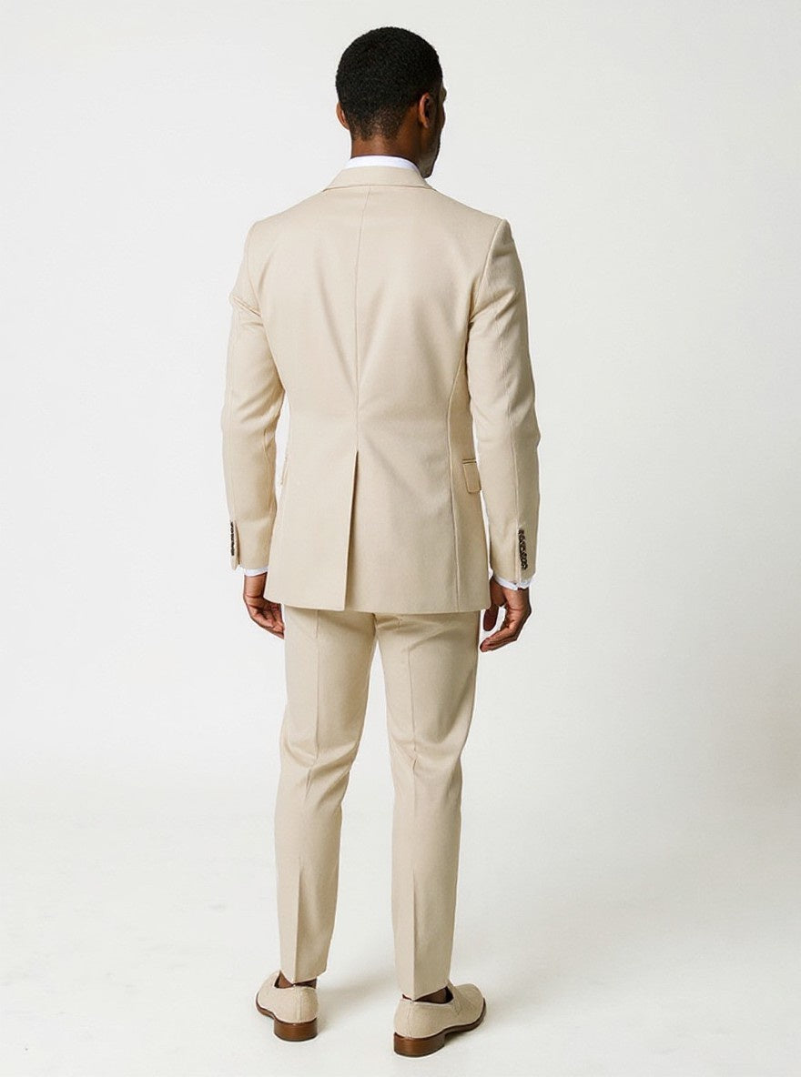 Beige Sandford Slim Fit Suit Jacket