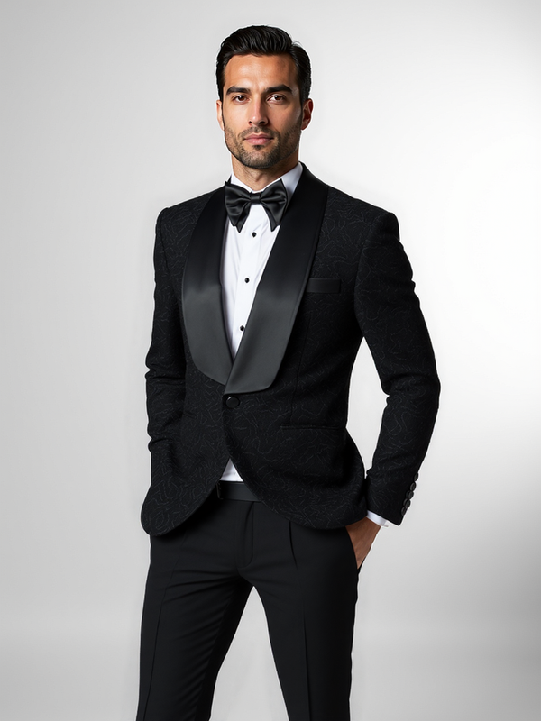Black Milan Regular Fit Suit