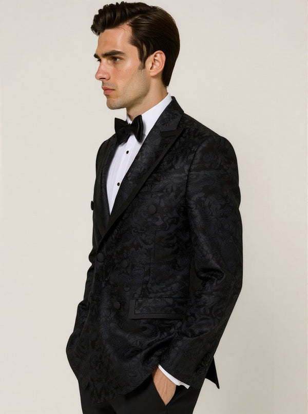 Black Monroe Slim Fit Suit Jacket